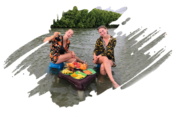 Monkey Island Negombo Lagoon boat tour Sri Lanka wild monkeys