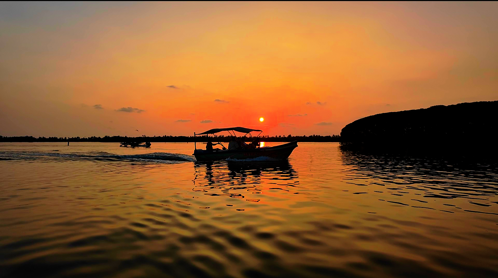 Traditional fishing village on Negombo Lagoon — local fishermen at work Sri Lanka